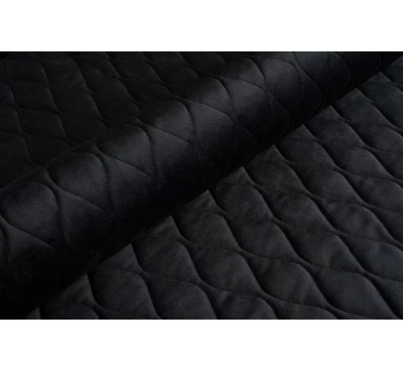 Ткань мебельная Велюр стеганый Magic Velvet 3D 2219/P117/O100 Черный