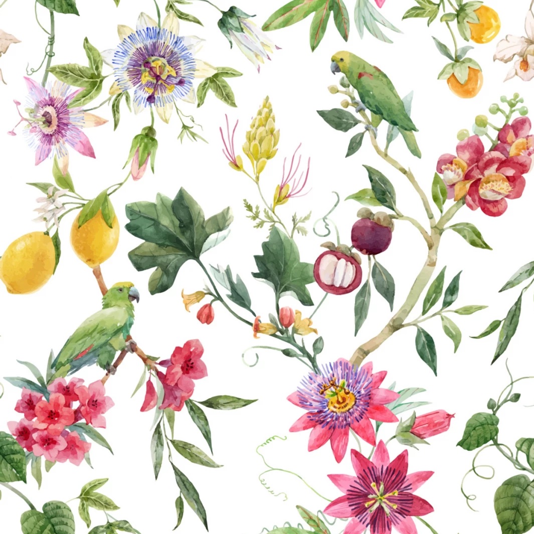 Принтована рогожка DECOR CYTRYNOWY MIX 01 в магазині Toptextil Україна