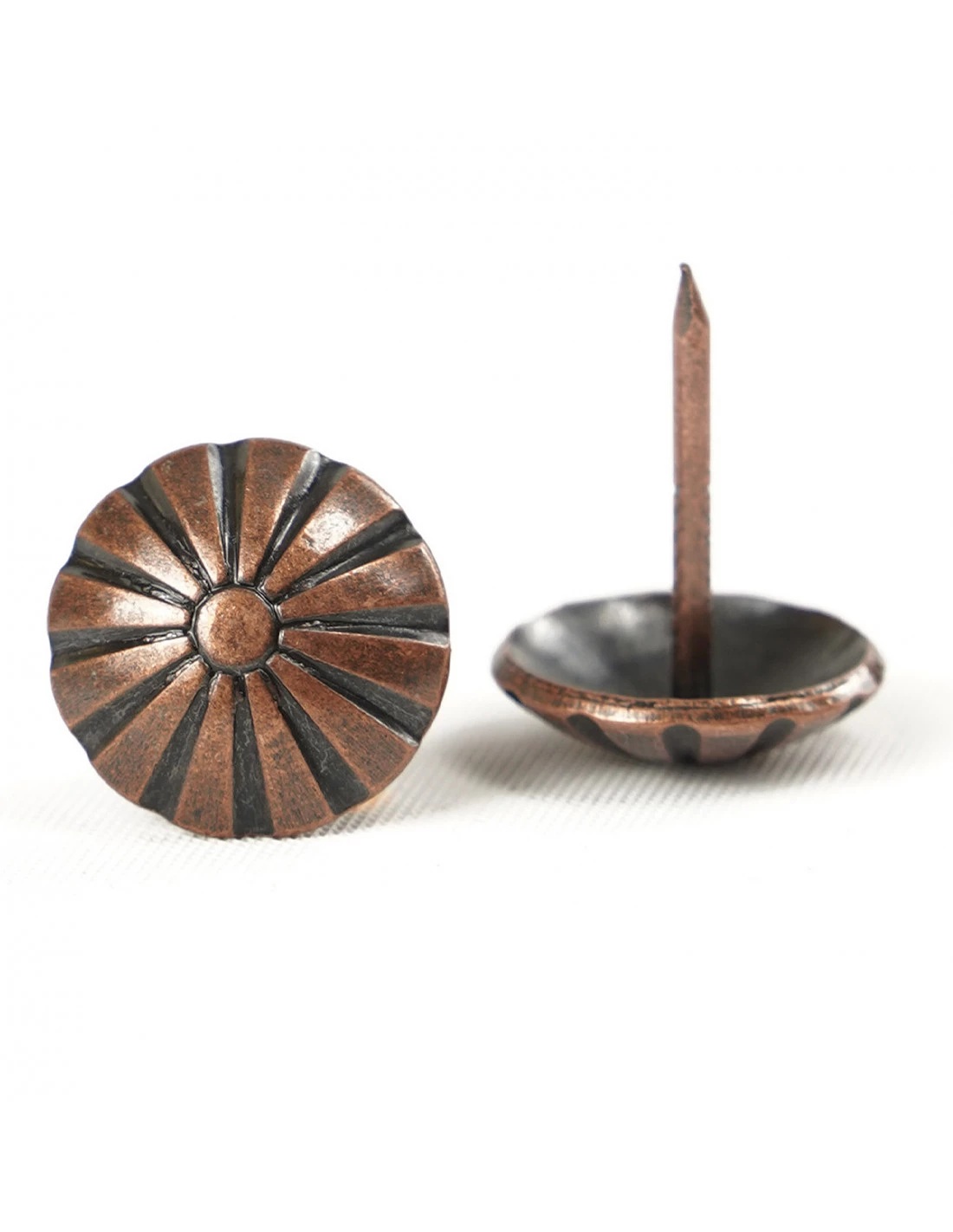 Гвоздь декоративный цветок KP4094 19 мм Медь