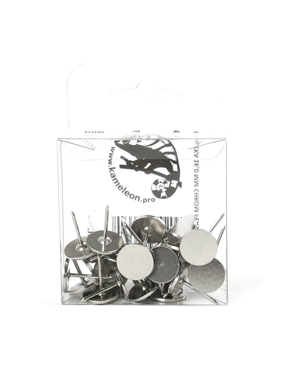 Гвоздь декоративный плоский KP4112 16 мм Хром Цена