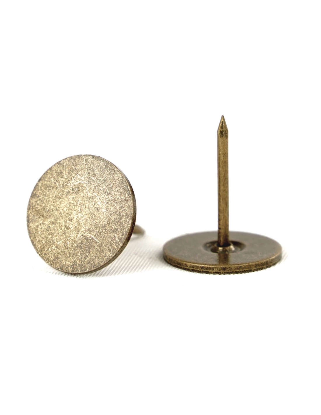 Гвоздь декоративный плоский KP4133 18 мм Латунный