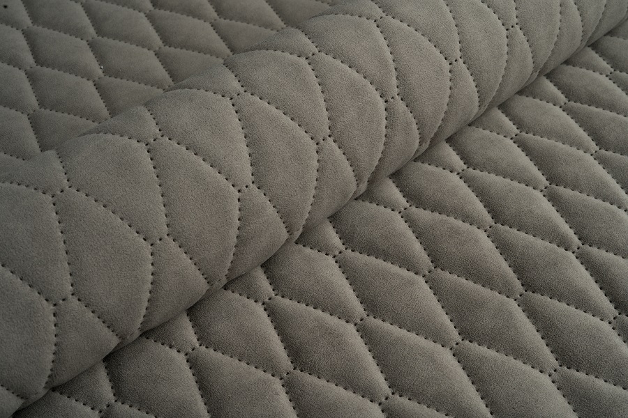 Велюр стеганый Uttario Velvet 3D 2975/U6/O100 Платиново-Серый