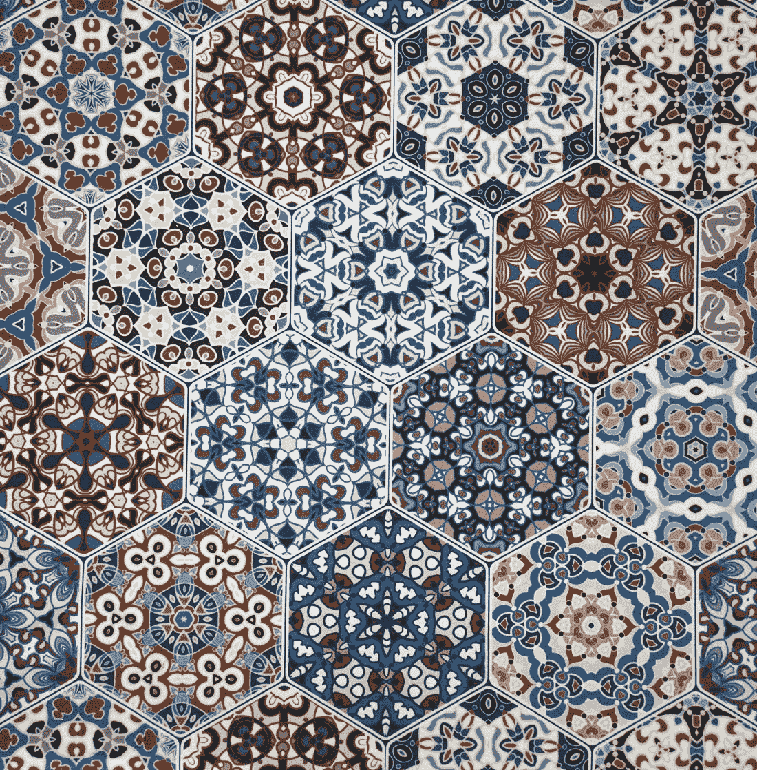 Принтований велюр SOFT HEXAGONY 02 в Toptextil Україна