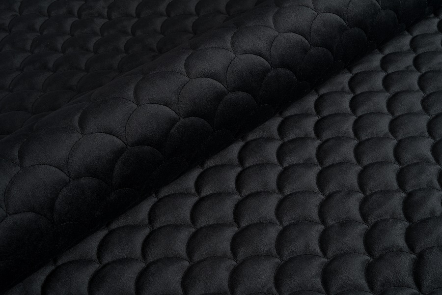 Ткань мебельная Велюр стеганый Magic Velvet 3D 2219/P153/O100 Черный