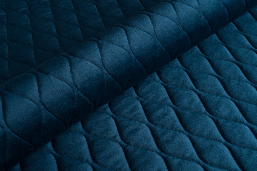 Тканина меблева Велюр стьобаний Magic Velvet 3D 2211/P117/O100 Сапфіровий