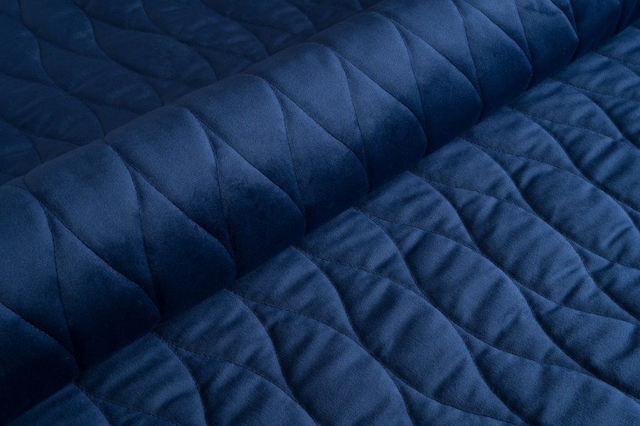 Тканина меблева Велюр стьобаний Magic Velvet 3D 2216/P115/O100 Темно-Синій