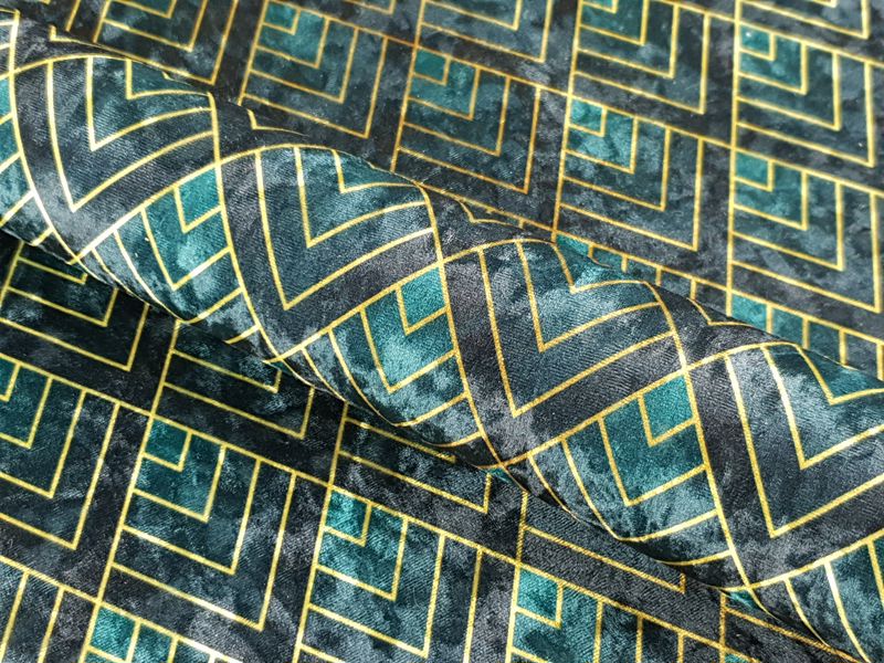 Принтований велюр CRUSH ROMBY ARTDECO 01