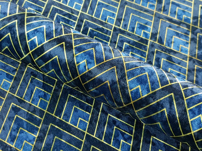 Принтований велюр CRUSH ROMBY ARTDECO 02