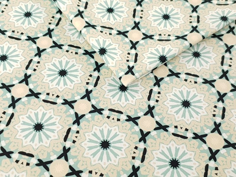 Принтованный велюр SOFT MANDALA KOŁO 01 Купить