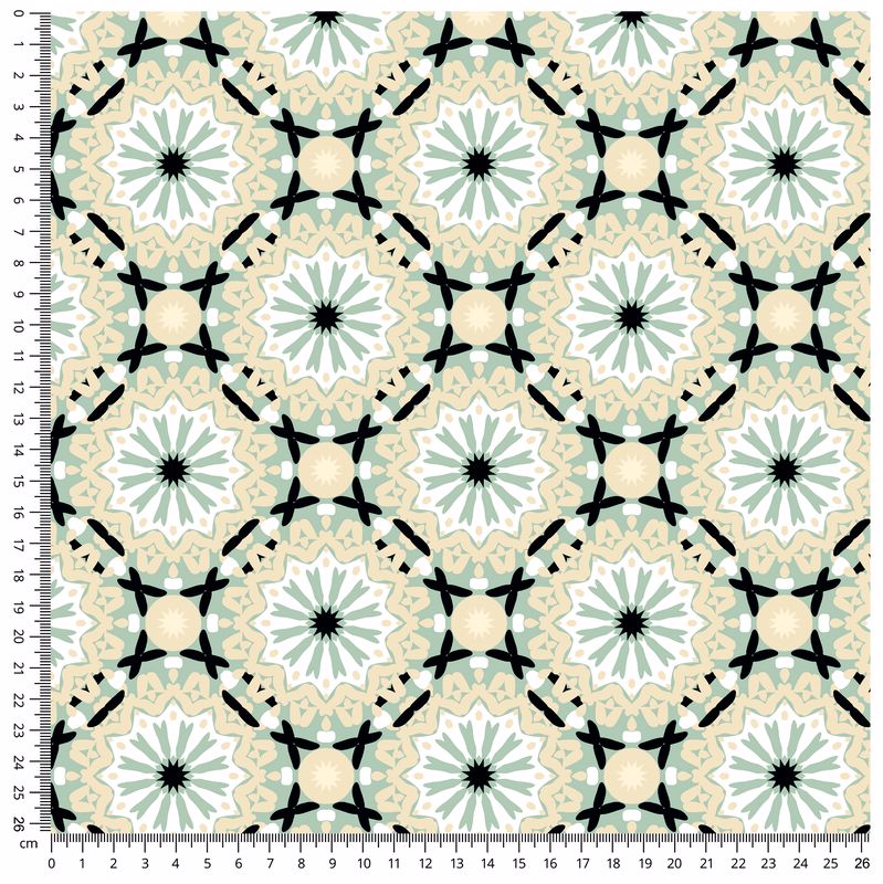 Принтованный велюр SOFT MANDALA KOŁO 01 Цена
