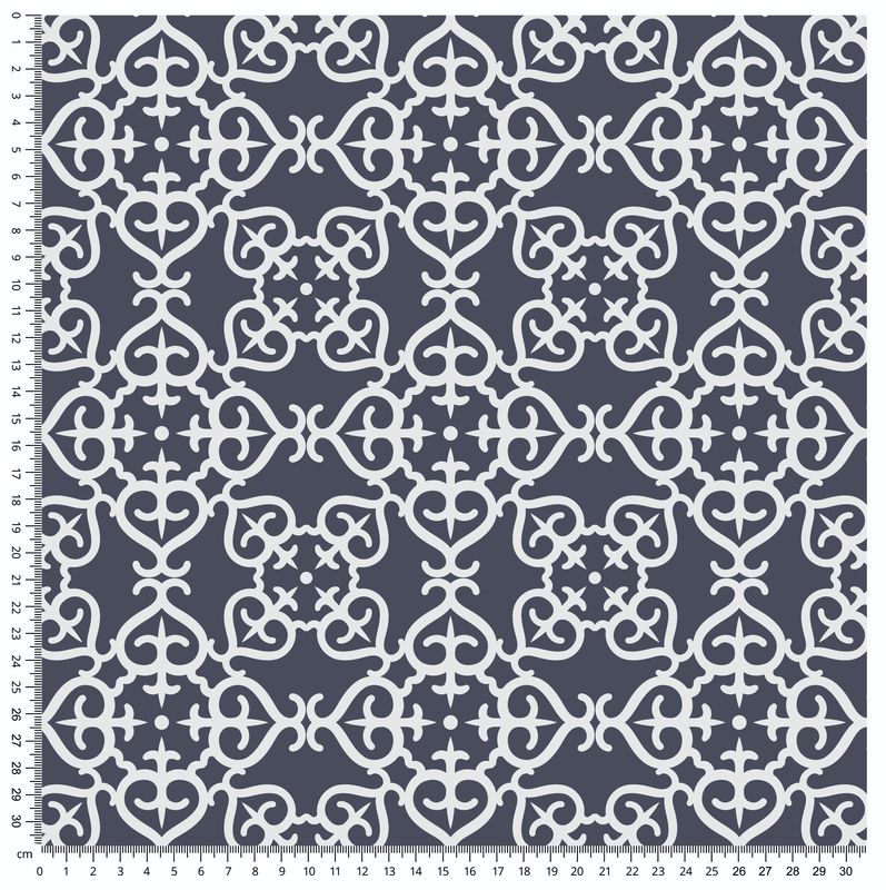 Принтований велюр SOFT MAROKO DARK BLUE 01 Ціна
