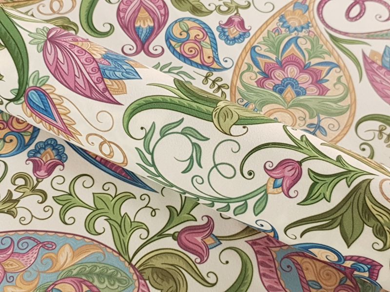 Принтований велюр SOFT PAISLEY 01