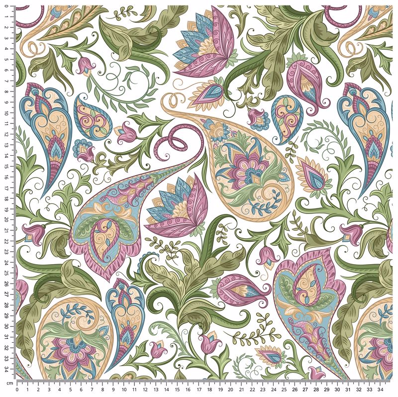 Принтований велюр SOFT PAISLEY 01 Ціна