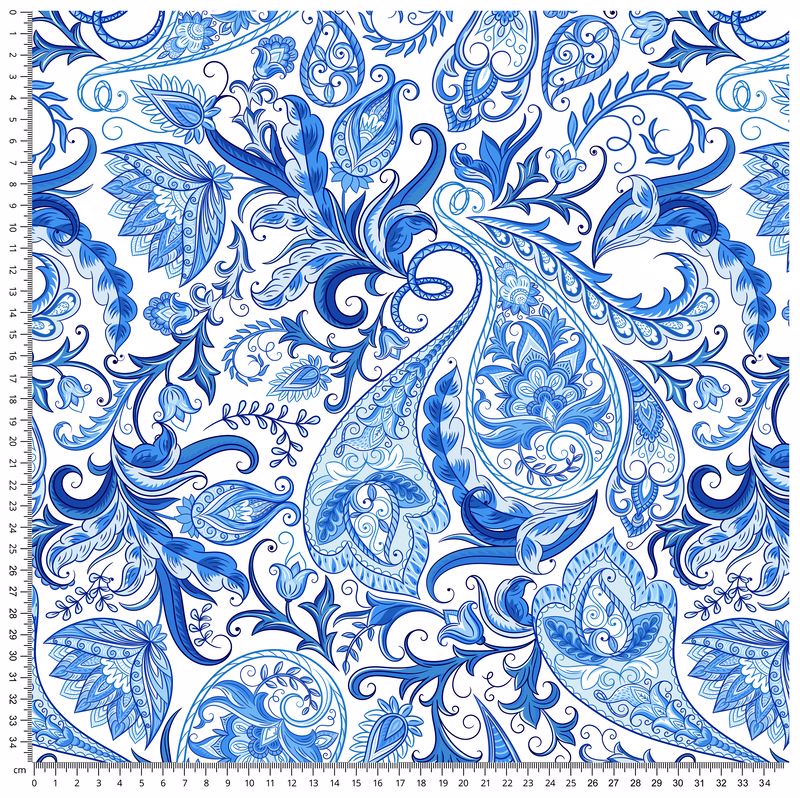 Принтований велюр SOFT PAISLEY 02 Ціна