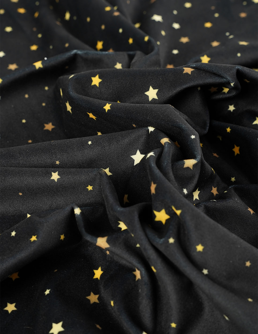 Принтований велюр WONDER GWIAZDY 01 в магазині Toptextil Україна