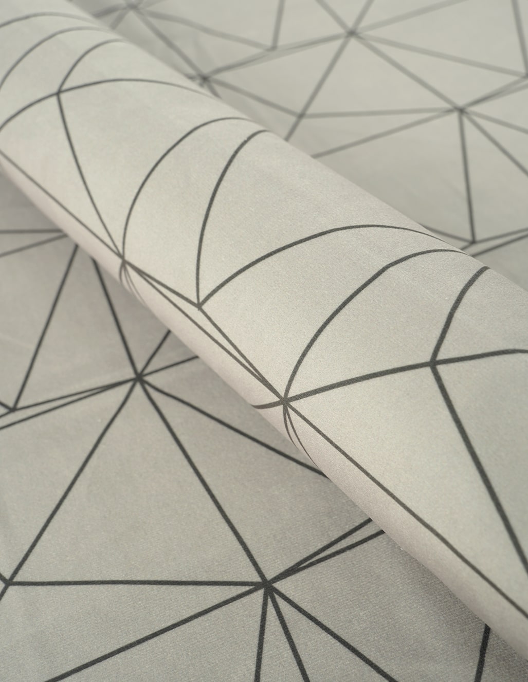 Принтованный велюр SOFT LINIE GEOMETRYCZNE 01