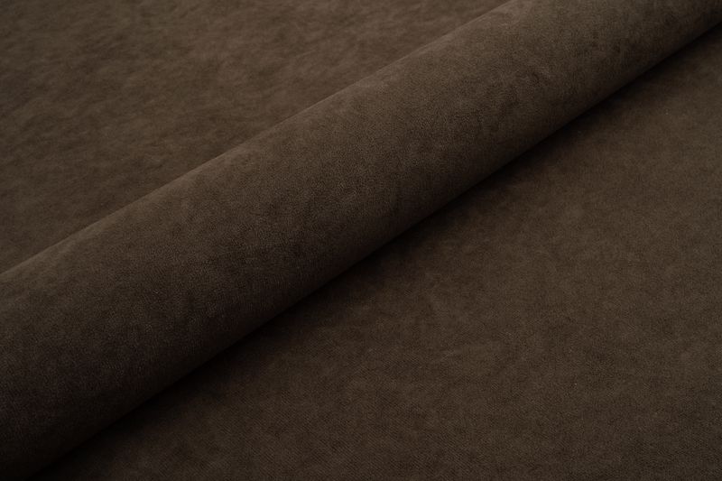 Ткань мебельная Велюр DREAM VELVET 20236 Темно-Коричневый