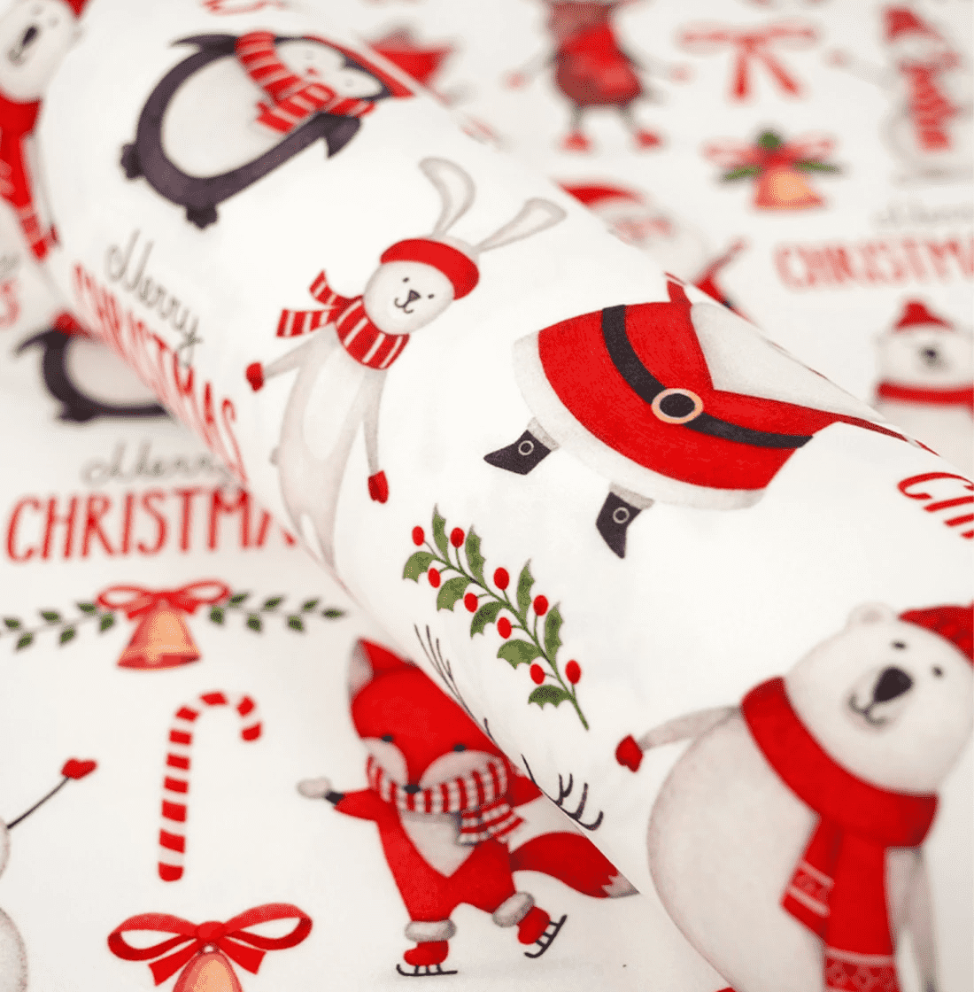 Принтованный велюр SOFT MERRY CHRISTMAS 03