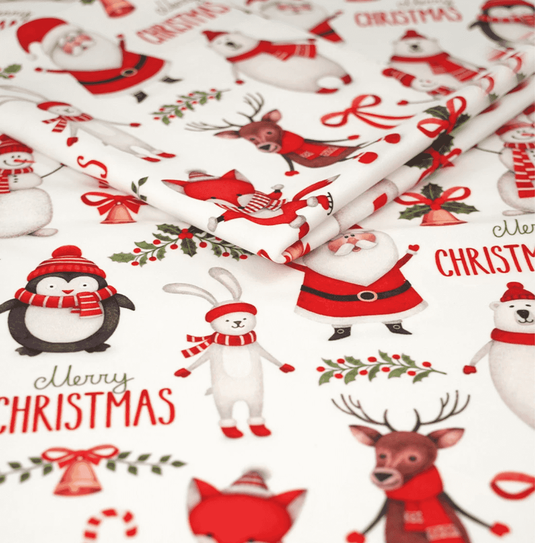 Принтованный велюр SOFT MERRY CHRISTMAS 03 Купить