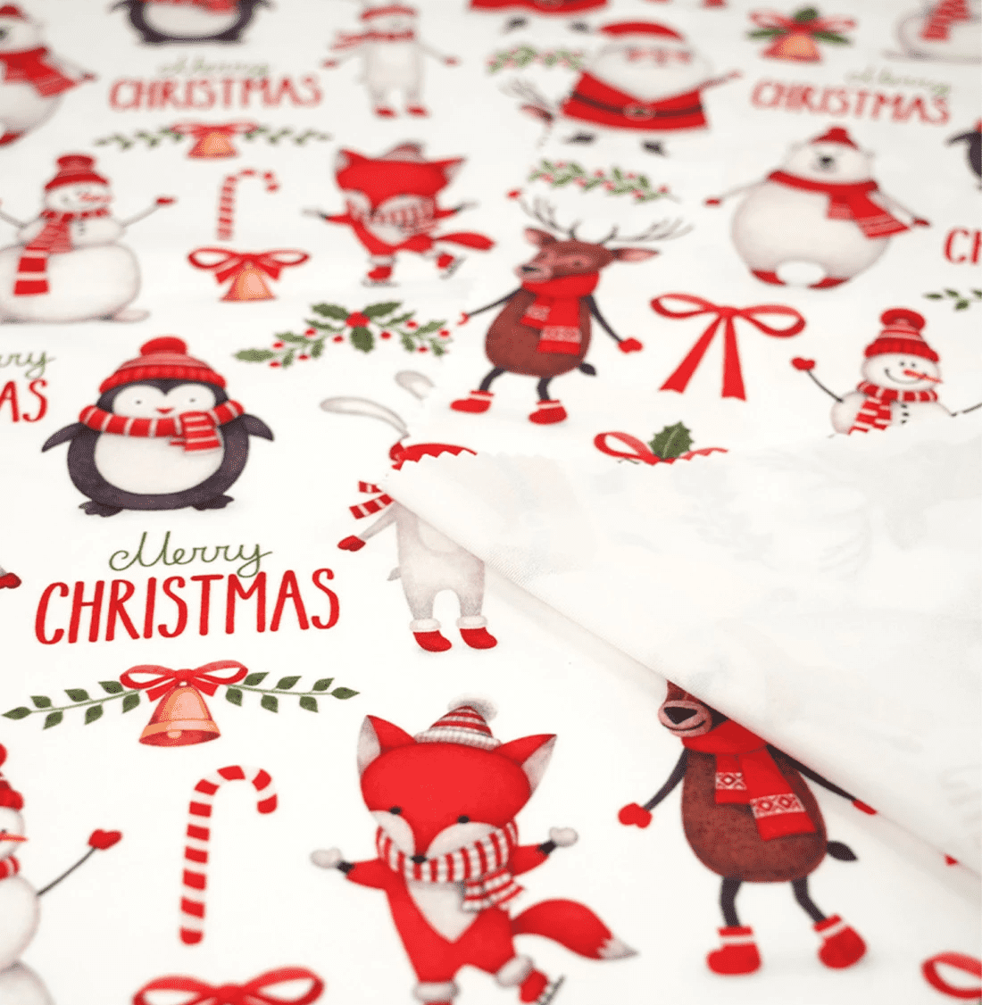 Принтованный велюр SOFT MERRY CHRISTMAS 03 Цена