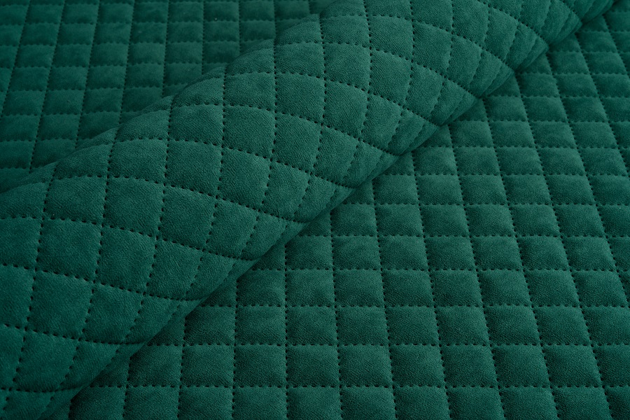 Велюр стьобаний Uttario Velvet 3D 2951/U3/O100 Смарагдовий