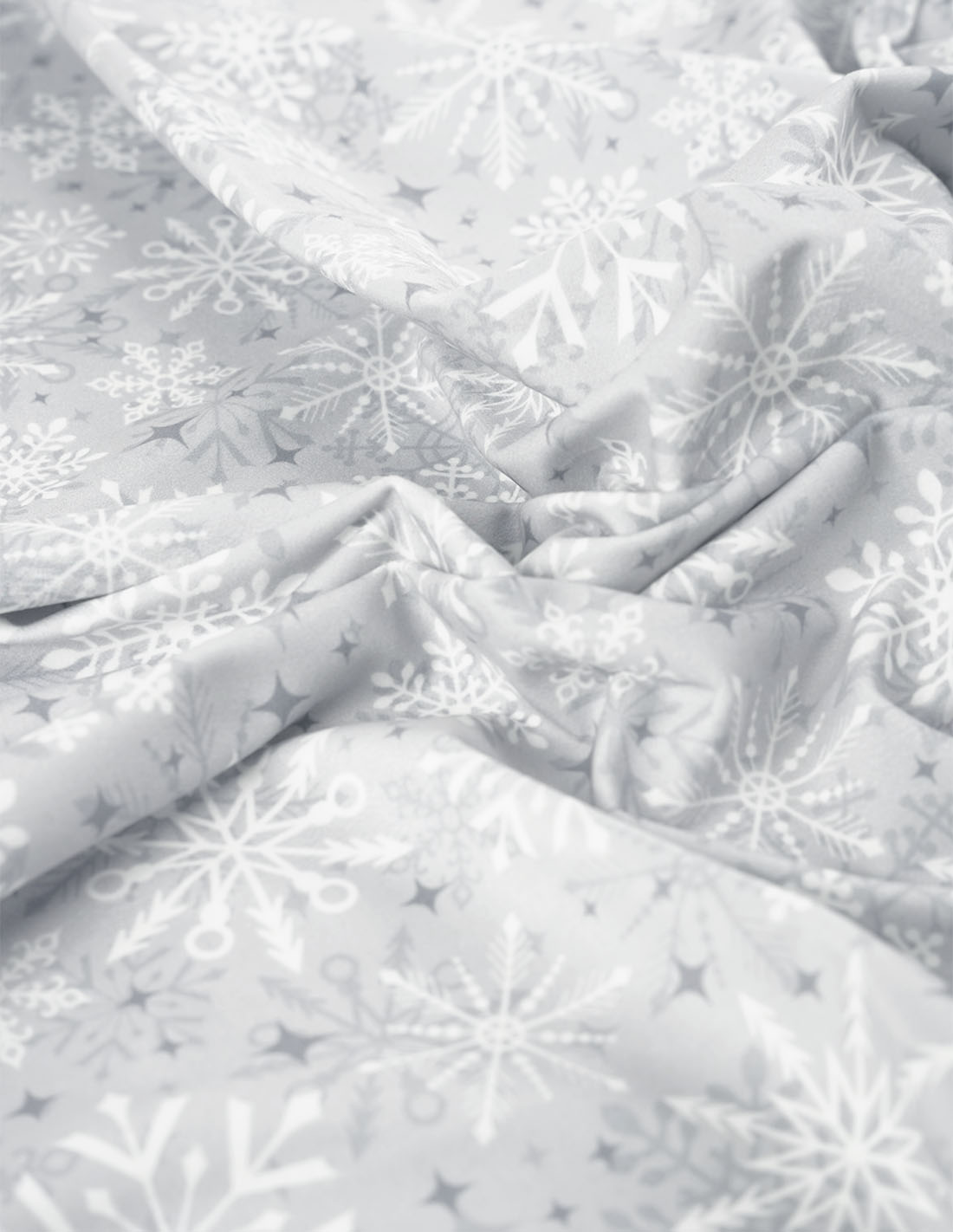 Принтованный велюр SOFT ŚNIEŻKI 01 в магазинеToptextil Україна