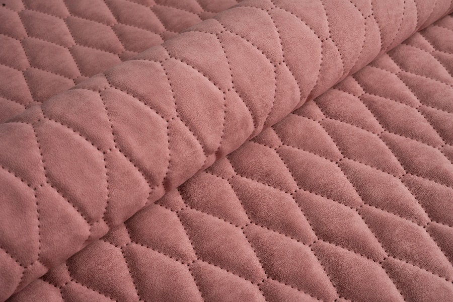 Велюр стеганый Uttario Velvet 3D 2955/U6/O100 Пудровый