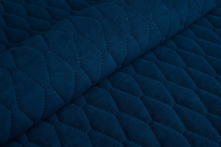 Велюр стеганый Uttario Velvet 3D 2967/U6/O100 Темно-Лазурный