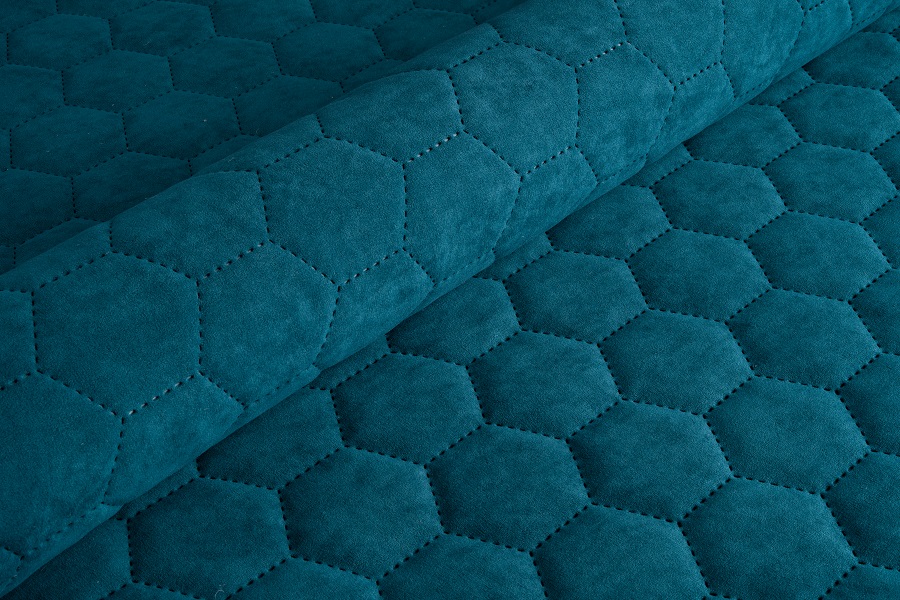 Велюр стеганый Uttario Velvet 3D 2953/U5/O100 Синий