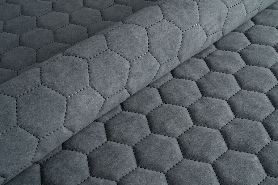 Велюр стьобаний Uttario Velvet 3D 2970/U5/O100 Темно-Сірий